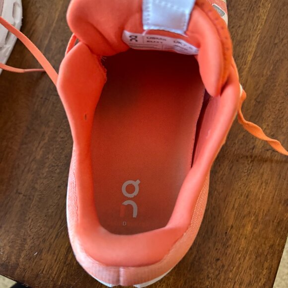 On Running Men’s Athletic Shoes in Coral and White main image 16
